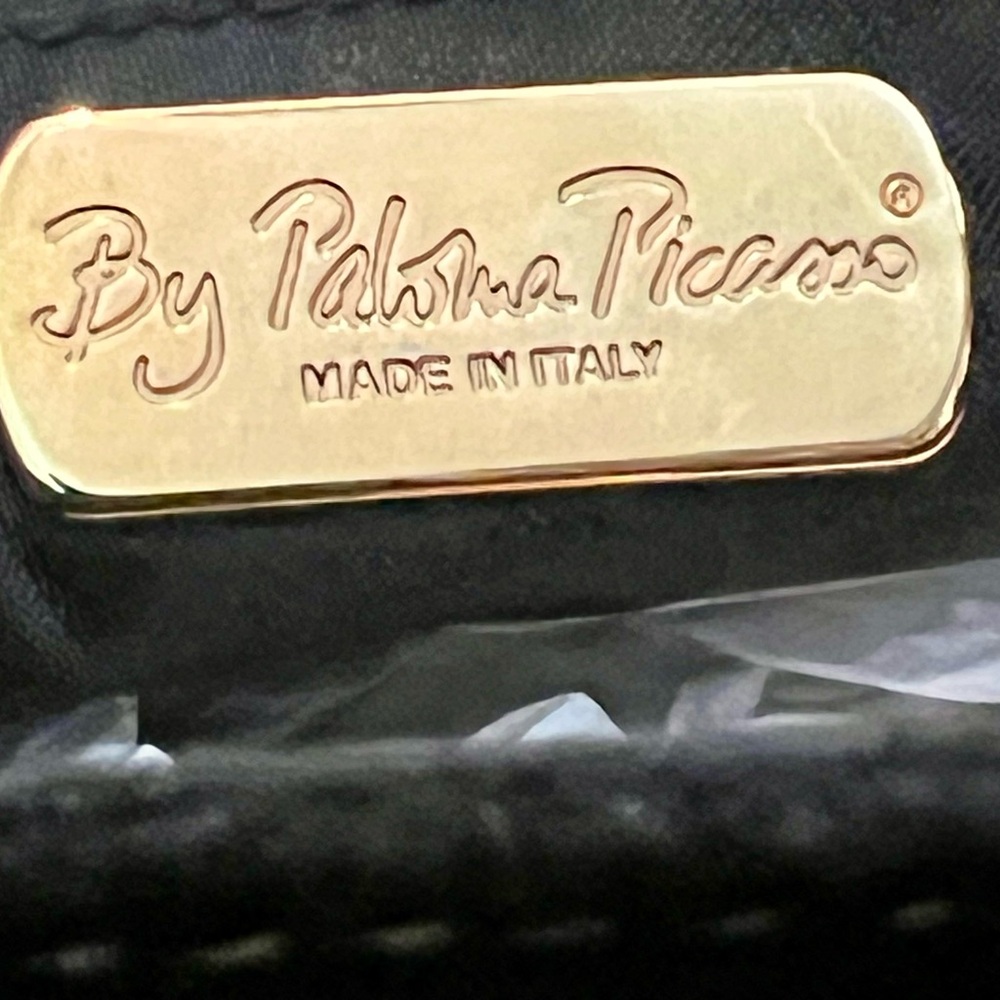 Paloma Picasso Black Leather Bag
